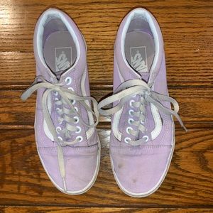 Lavender classic vans old skool US women’s 8